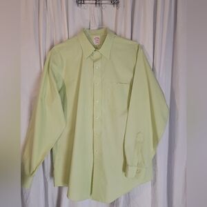 Brooks Brothers Green Dress Shirt Classic Fit